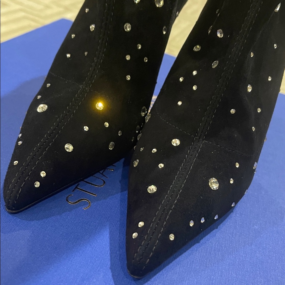 NEW! STUART WEITZMAN RHINESTONE BOOTIES - Picture 3 of 11